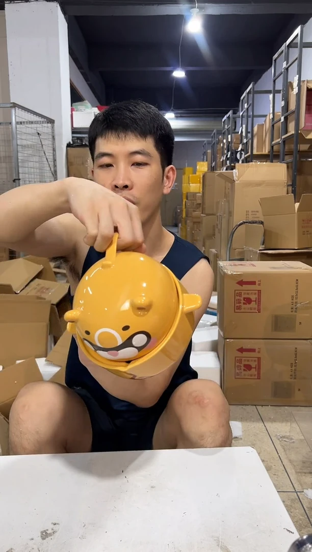 瓷片原神带盖泡面碗微瑕