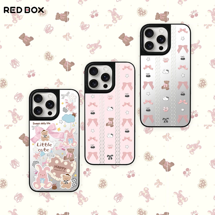 REDBOX“蝴蝶结乐园”芭蕾舞曲蕾丝质感磁吸镭射iPhone苹果手机壳