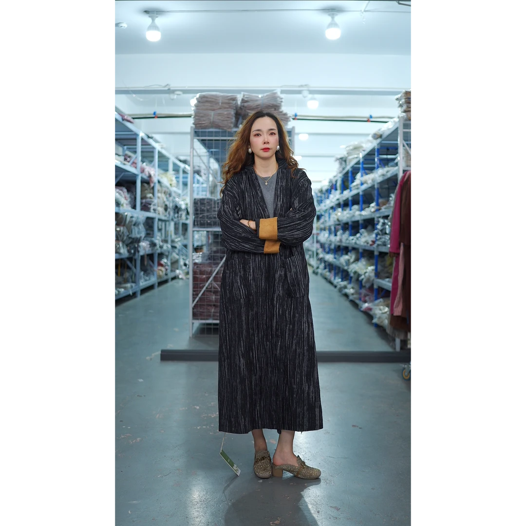 花璟与麻原创设计师款西装领风衣外套（衣长110胸围130）