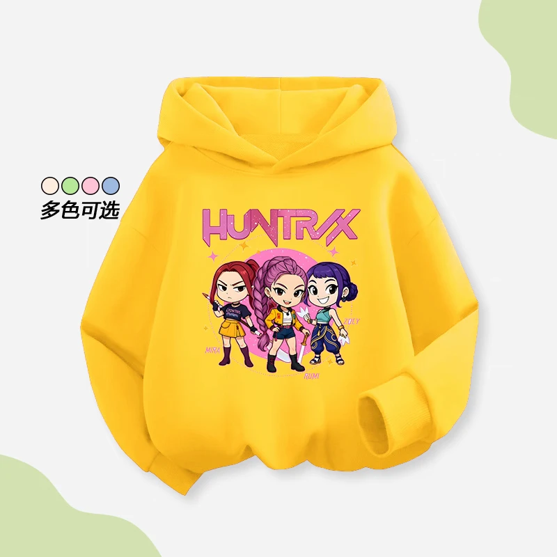 kpop猎魔女团动漫周边连帽卫衣帽衫秋冬二次元男女外套青少年衣服
