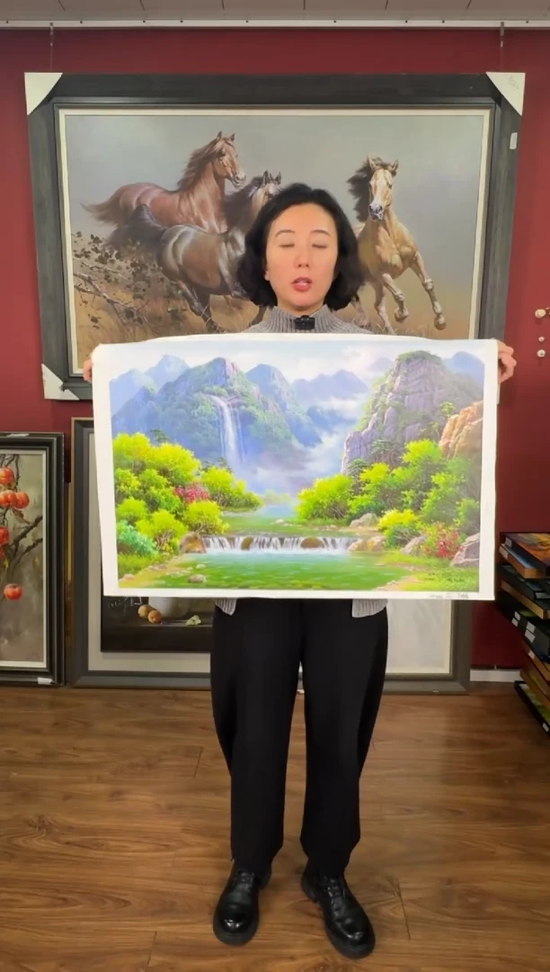 油画【36号】约50*70cm丨朝鲜原创纯手绘孤品油画丨顺丰包邮