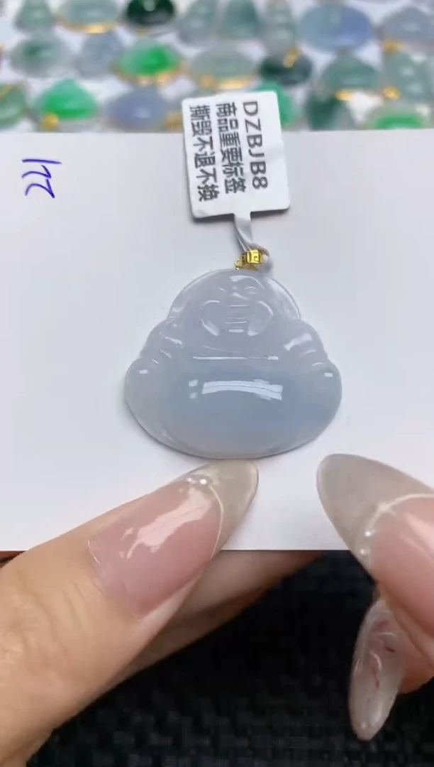 【闪购商品】翡翠颈饰18K金镶嵌 天然翡翠A货