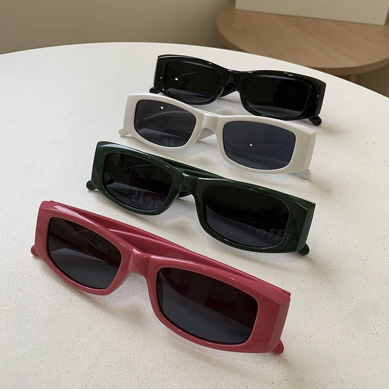 欧美装饰嘻哈男太阳眼镜网红显脸小方形眼镜遮阳墨镜女雪地墨镜