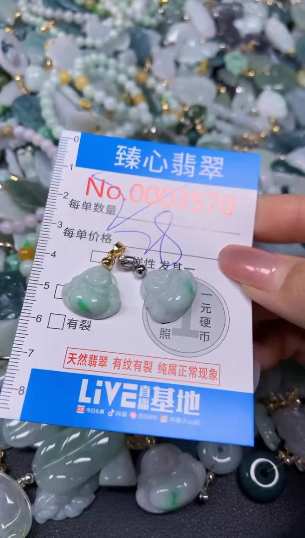 【闪购商品】翡翠颈饰未镶嵌含绳0003570
