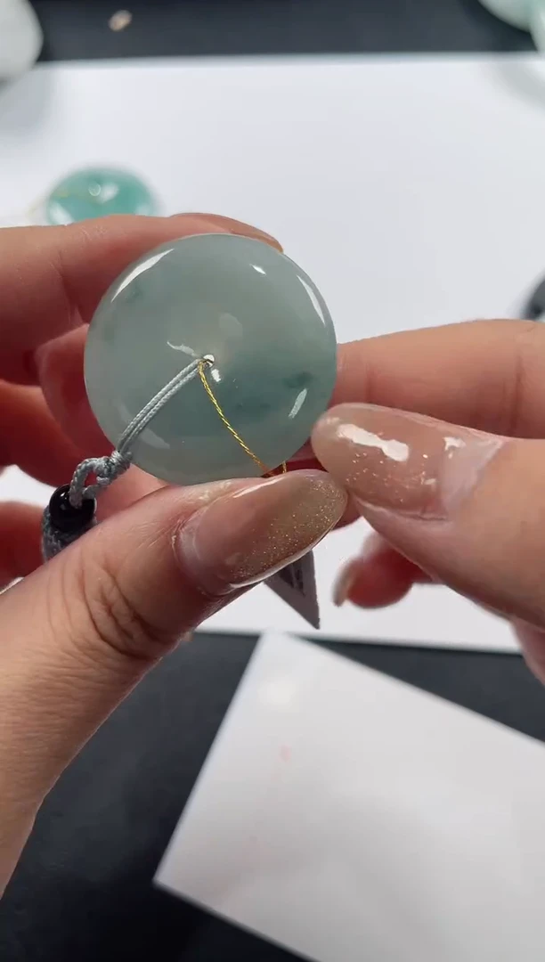 颈饰未镶嵌翡翠基地发货H 3865 平安扣