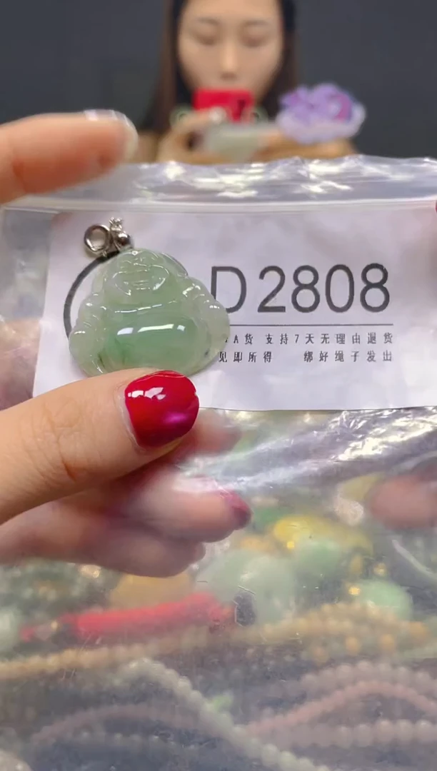 颈饰未镶嵌翡翠/D/翡翠A货，一件也是批发价
