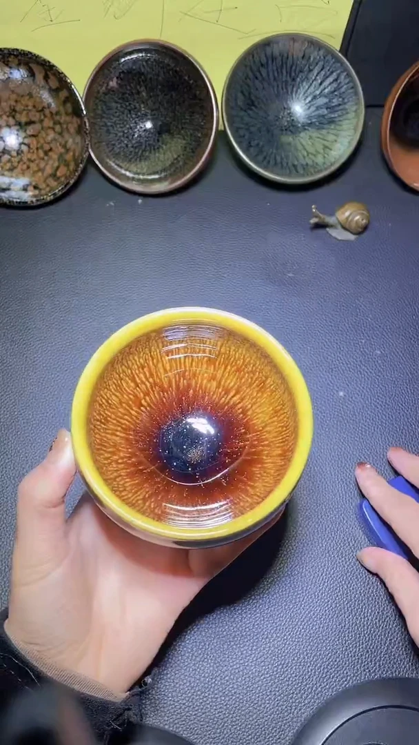 茶盏建窑建盏 高端主人杯