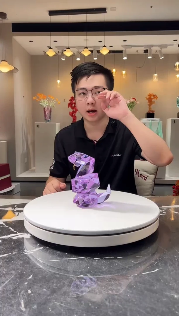 摆件巴比特美学-紫罗兰钻蛇纳福小号