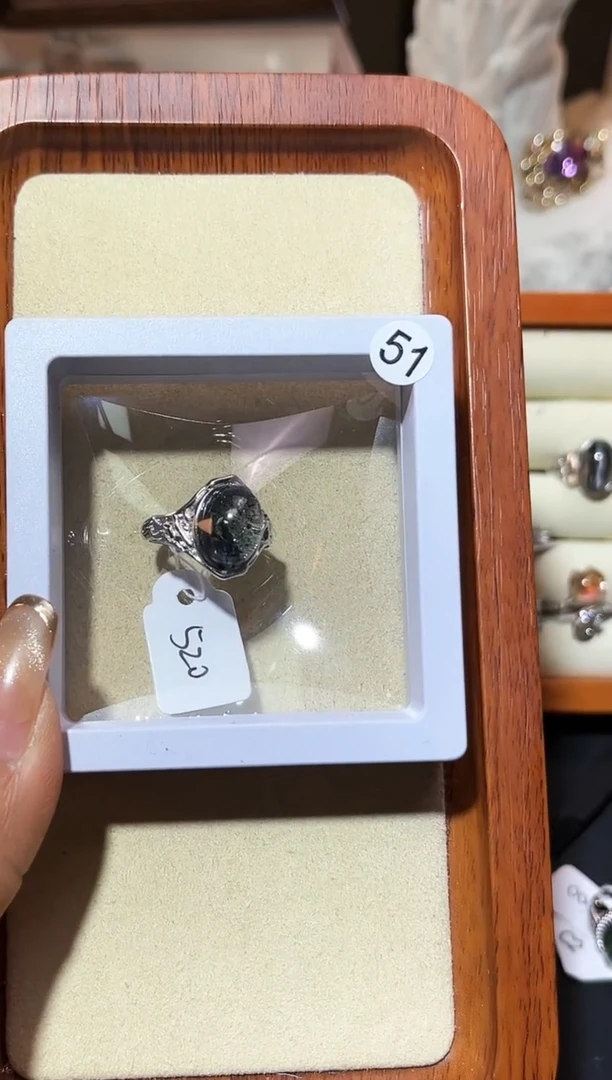 【闪购商品】水晶戒指银S925镶嵌定制