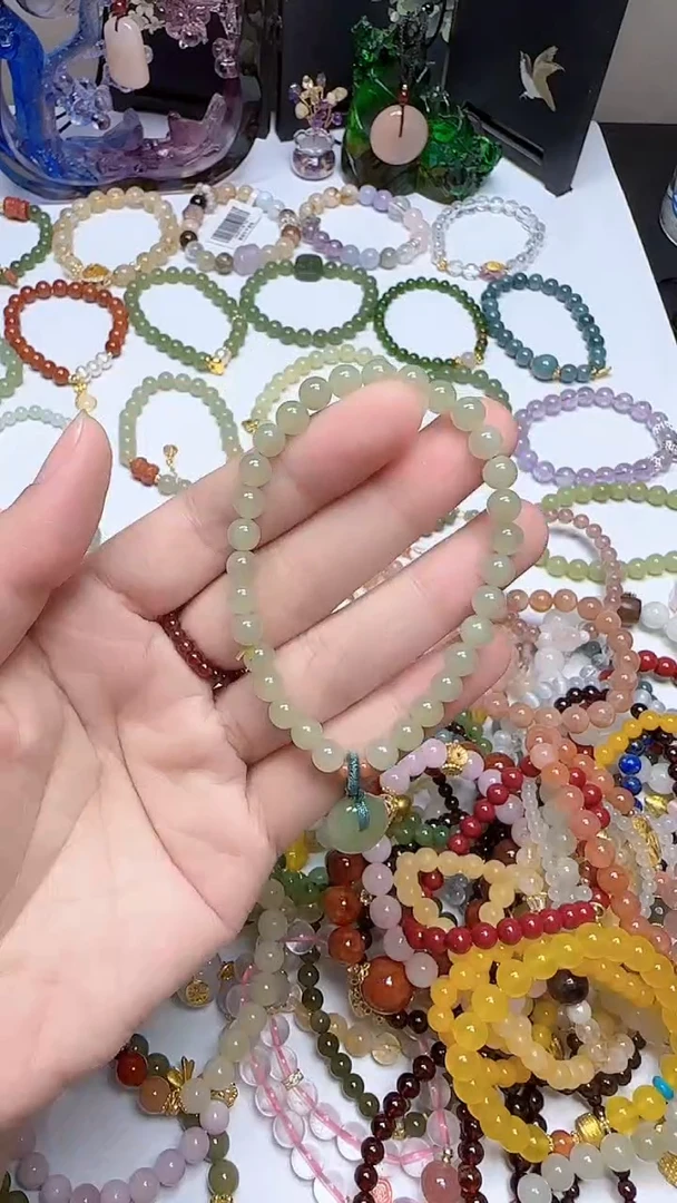 未镶嵌手链和田玉浅