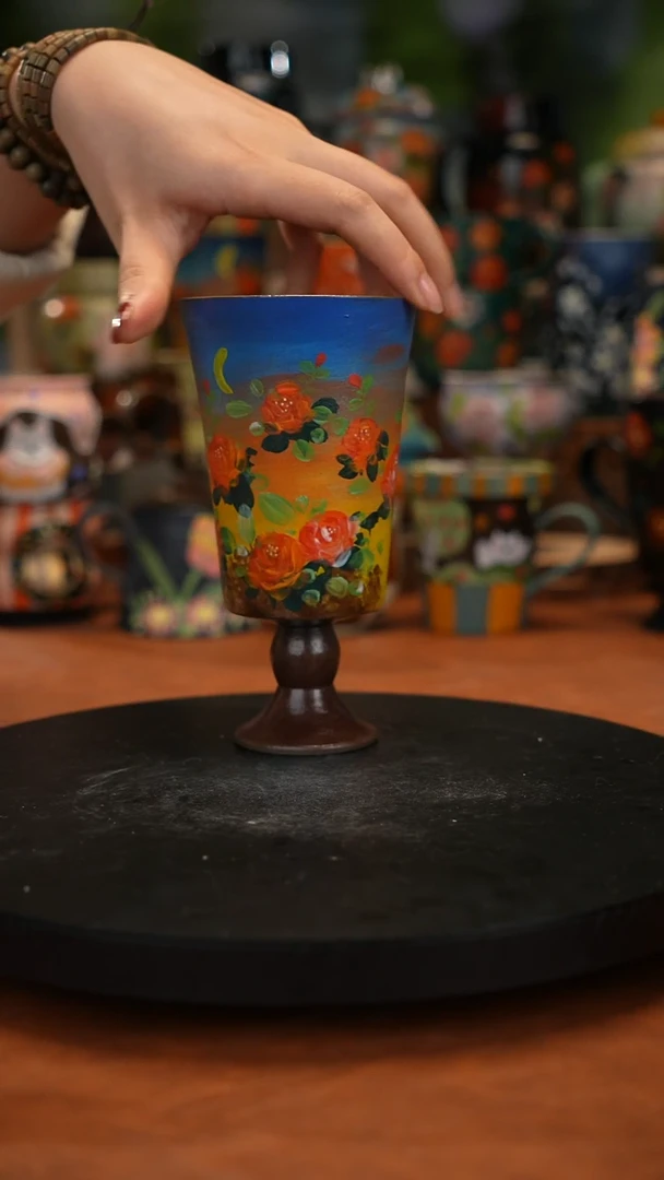 油画  手绘 釉下彩
