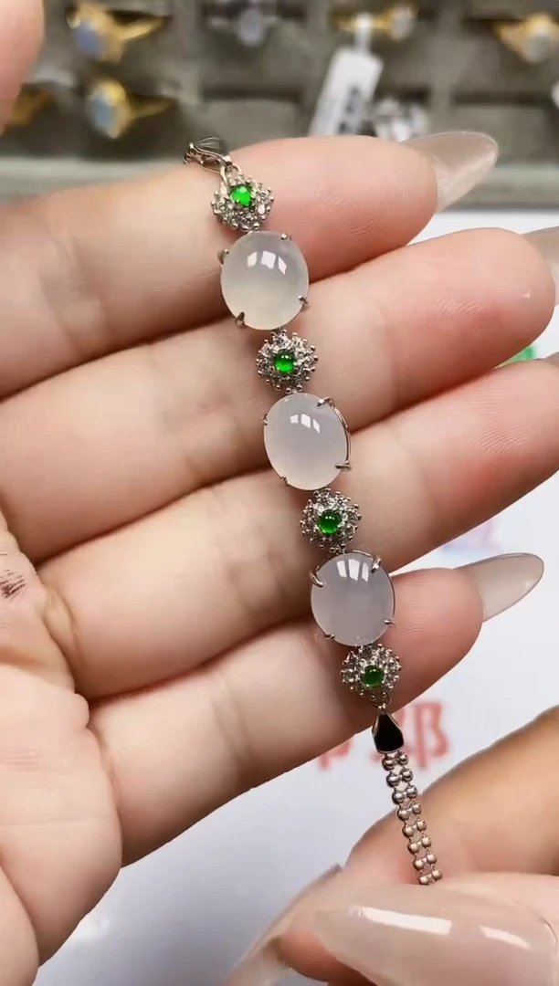 银S925镶嵌戒指翡翠1800