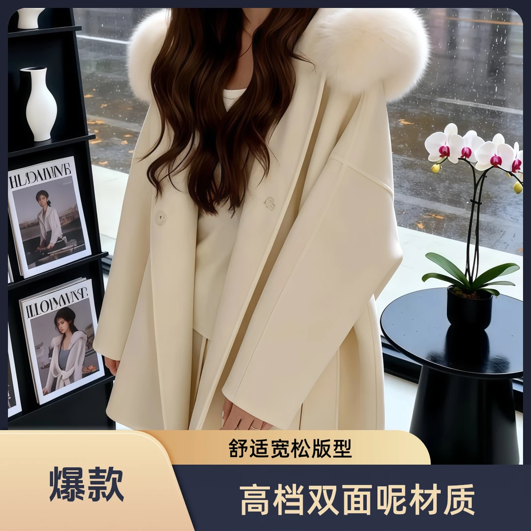 秋冬毛呢外套显瘦气质短款修身冬季百搭设计感时尚671~680