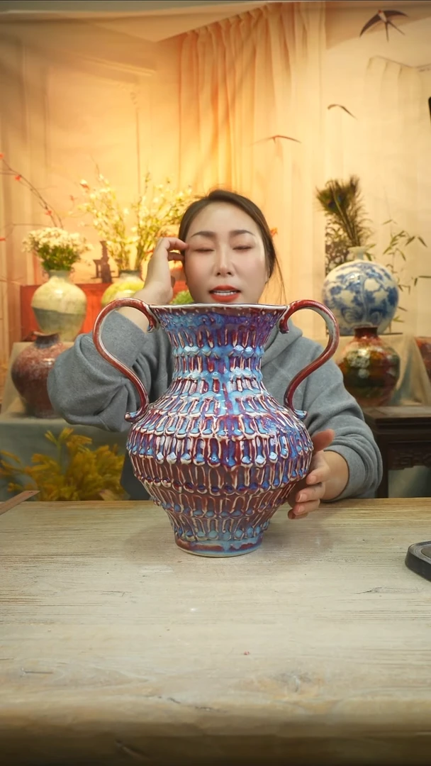 高度30口径16景德镇花瓶