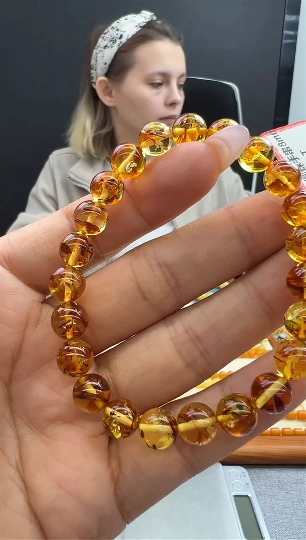 【闪购商品】琥珀手链未镶嵌943秒拍号