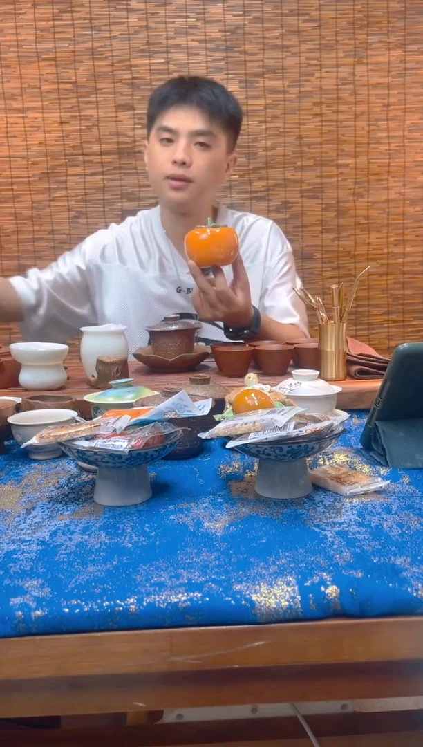 柿柿如意茶叶罐 两个