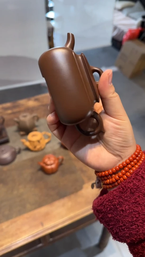 茶壶紫砂净*长四方 紫砂壶