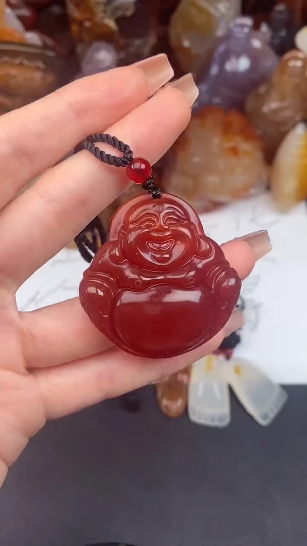玛瑙/玉髓颈饰未镶嵌春**情AA
