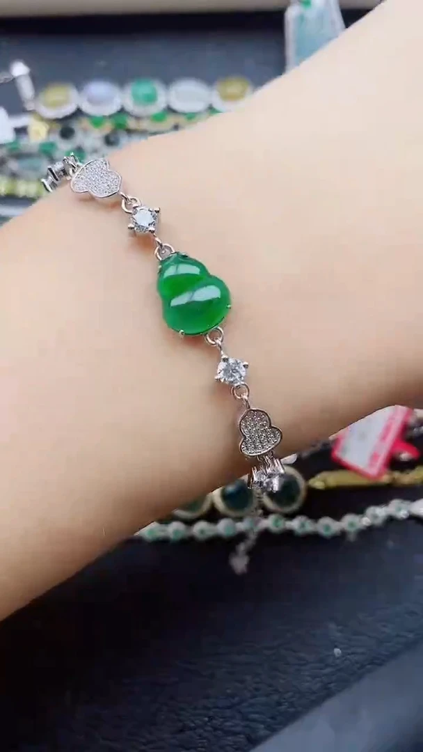 银S925镶嵌戒指翡翠1