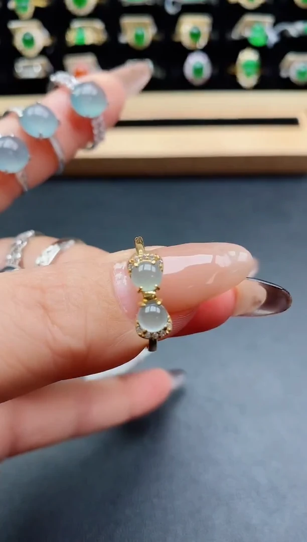 银S925镶嵌戒指翡翠21