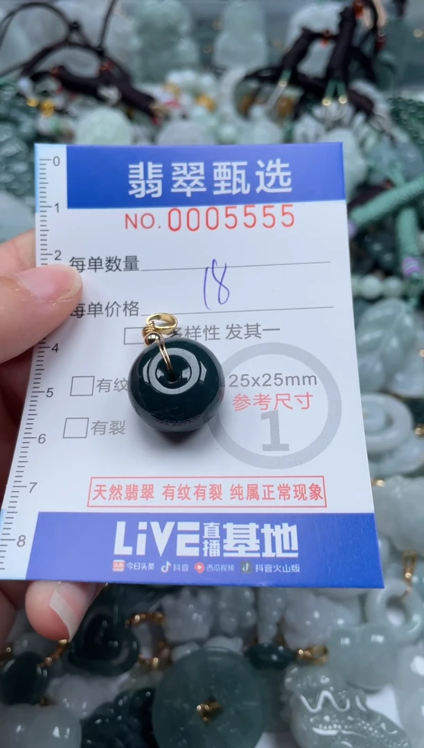 【闪购商品】翡翠颈饰未镶嵌00..5555