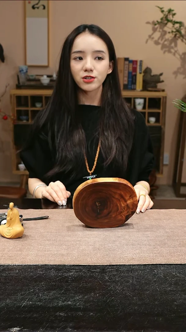 木香樟木原木切片干泡台252