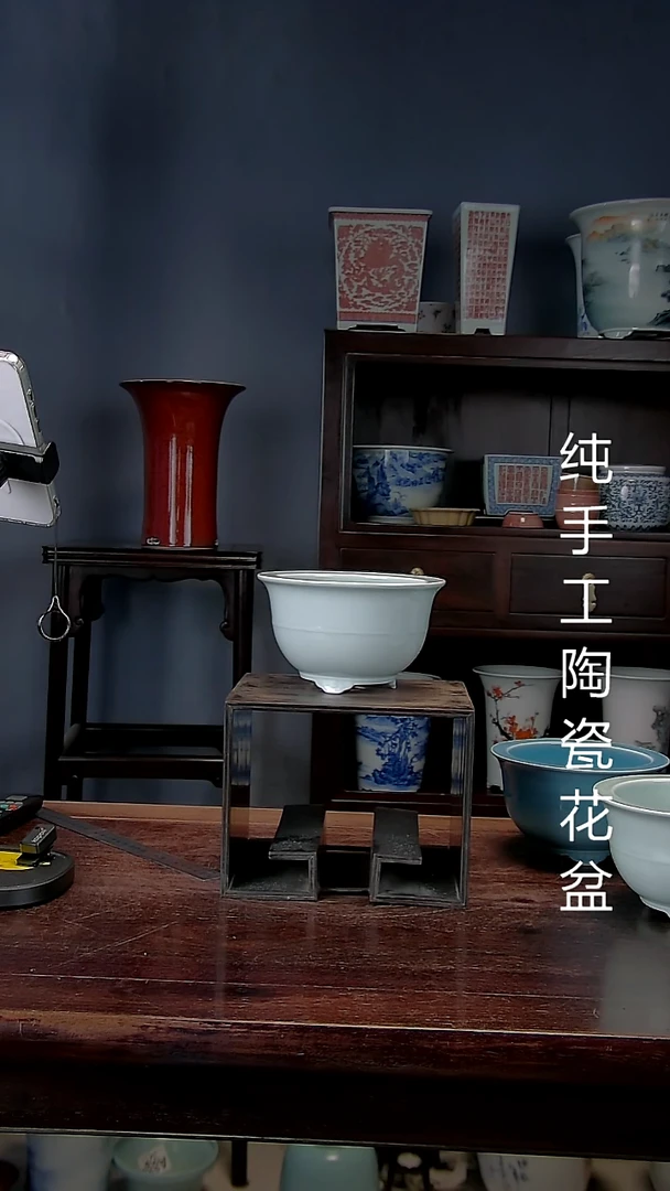 景德镇陶瓷手工花盆
