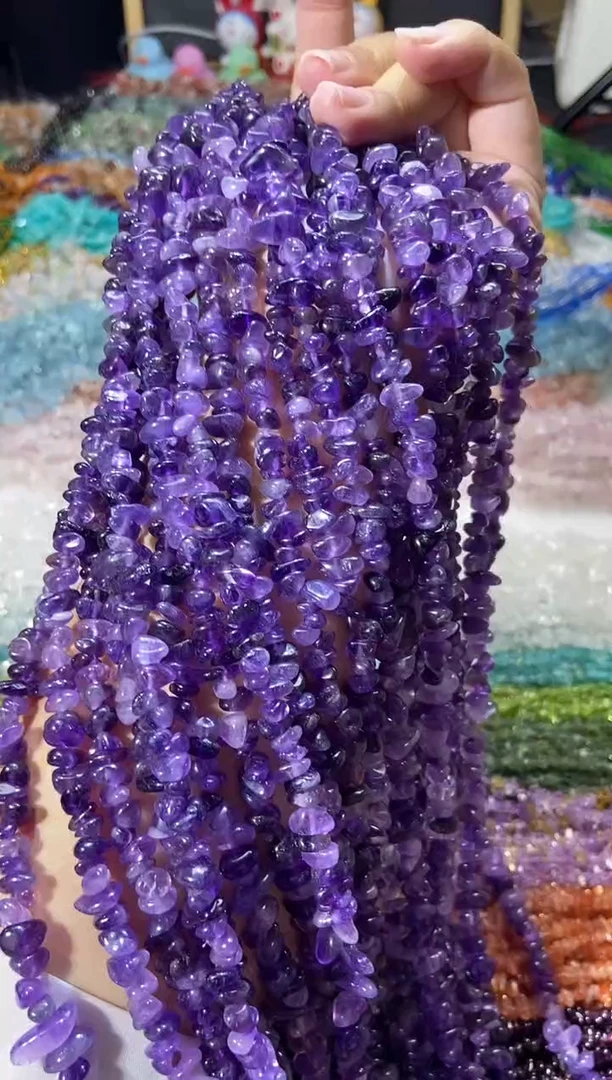 水晶珠宝半成品未镶嵌紫水晶