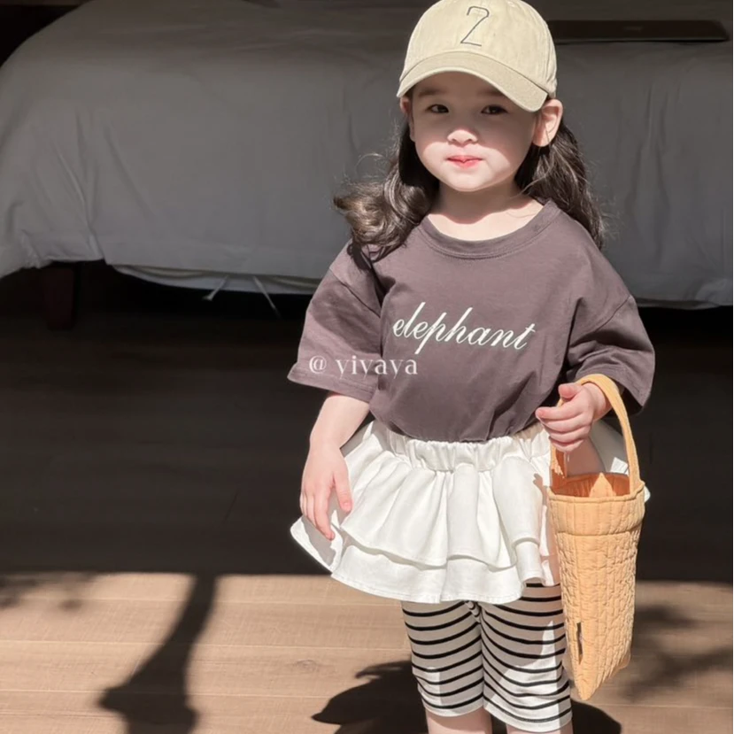 【YIYAYA】25夏~女童字母宽松短袖15195