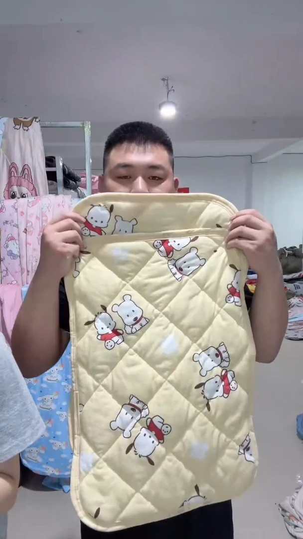 黄色帕恰 毛圈 枕垫 一对43*63