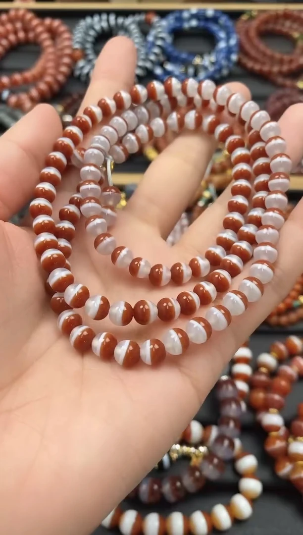 【闪购商品】玛瑙/玉髓108未镶嵌108粒