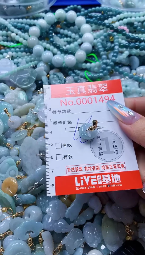 翡翠未镶嵌吊坠(不含链)1494