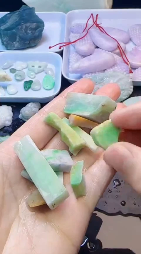 颈饰未镶嵌翡翠018天然A货翡翠