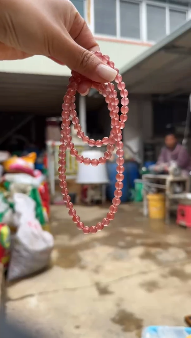 【闪购商品】南红玛瑙未镶嵌珠串原矿无优化冰粉6mm多圈