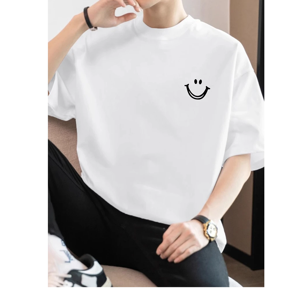 曼库帕娅纯棉t恤男短袖潮牌印花圆领上衣服美式全棉半袖夏季宽松