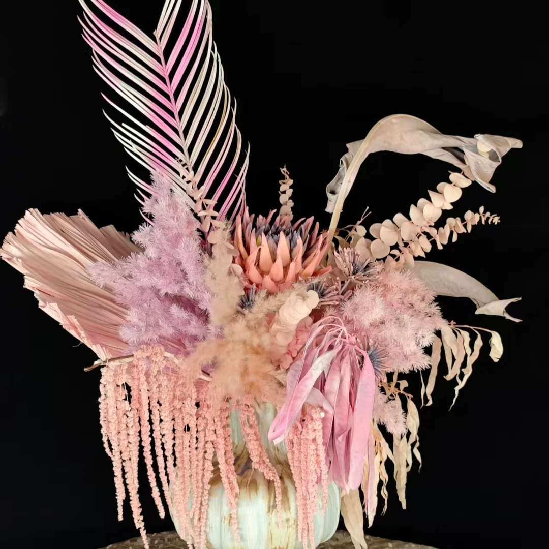 【芳华】高定永生花客厅永生花花束家居玄关壁龛茶具摆放装饰永生花