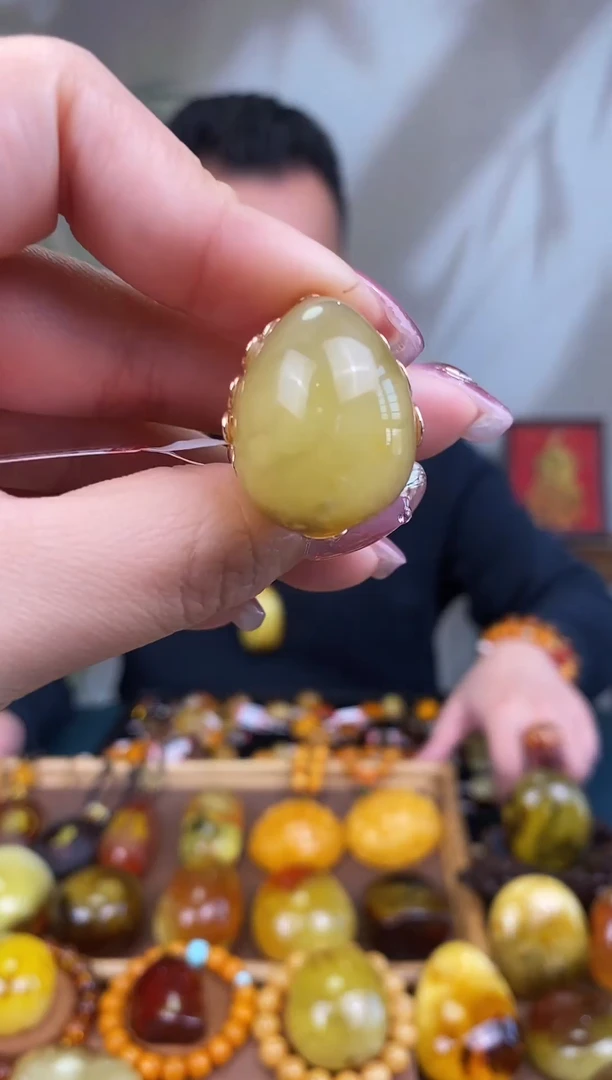 【闪购商品】琥珀裸石银S925镶嵌基地发货 一物一证 顺丰包邮