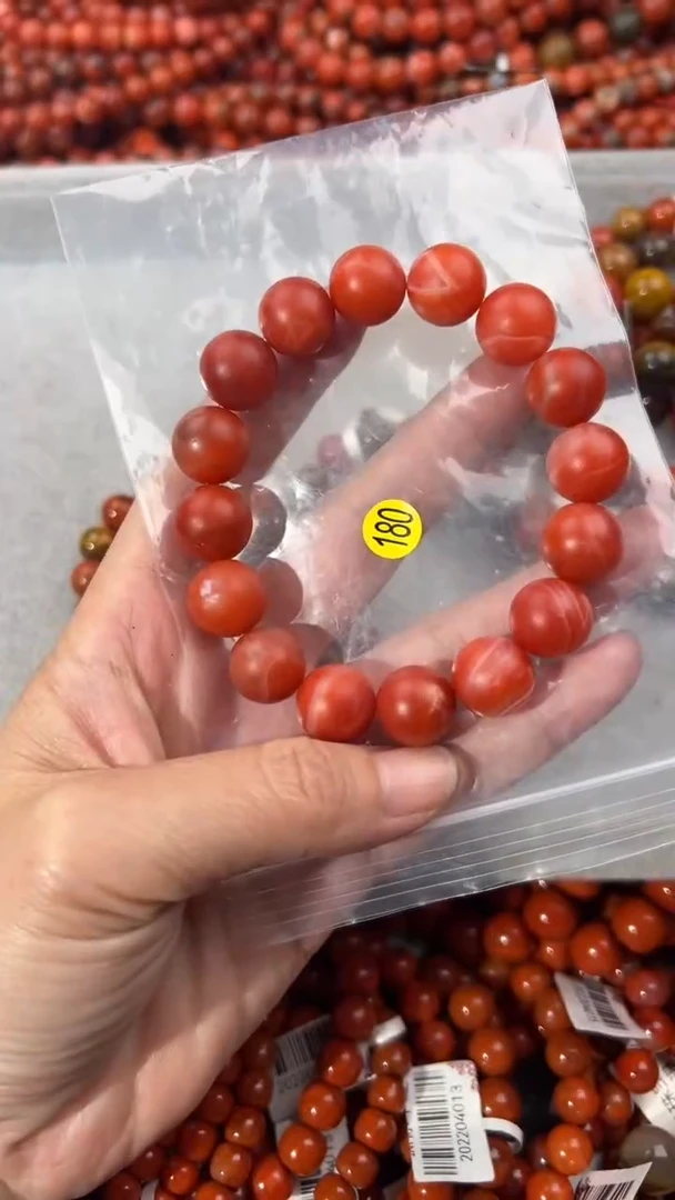 南红玛瑙手串未镶嵌13+