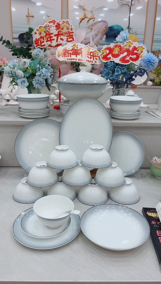 【闪购商品】碗单拍渐变灰小勺6个