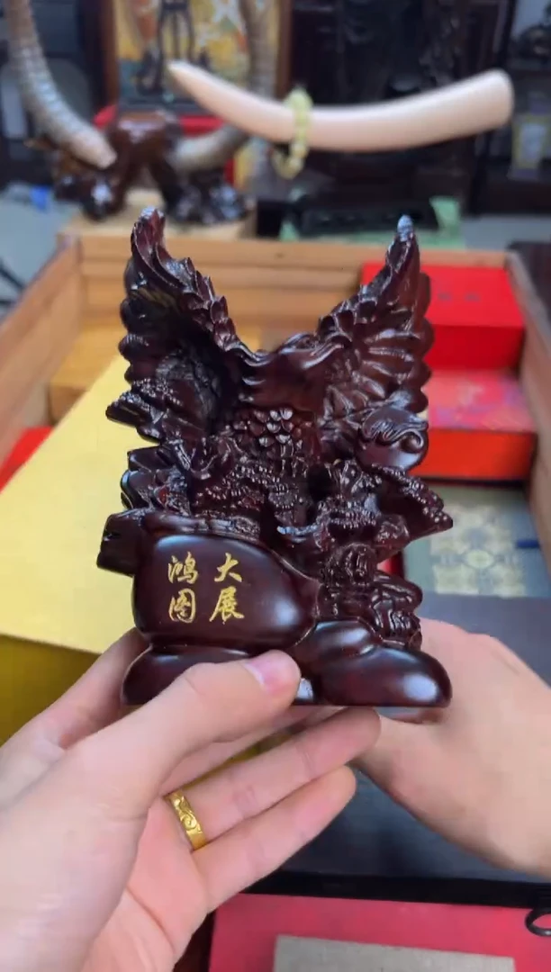 【闪购商品】木———————————大展宏图摆件