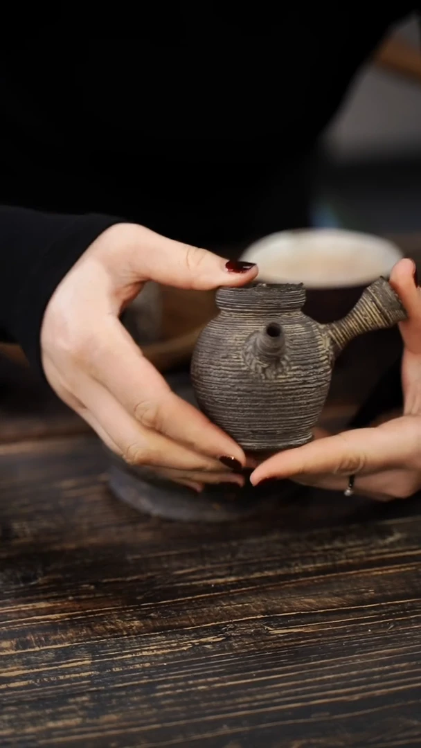 全手工制作 南蛮侧把壶