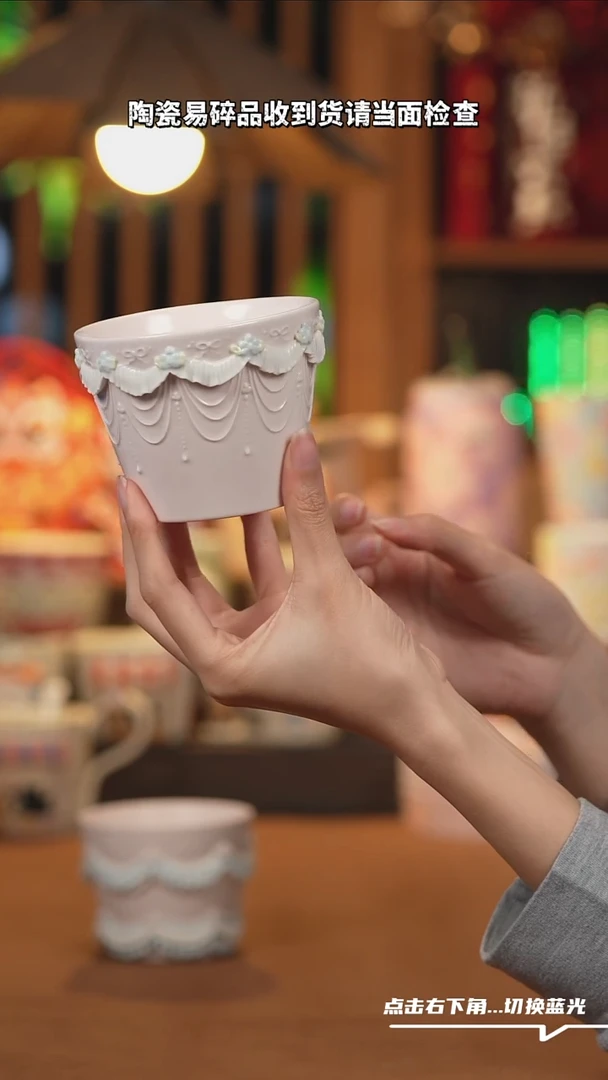 【闪购商品】摆件H127创意手绘陶瓷水杯