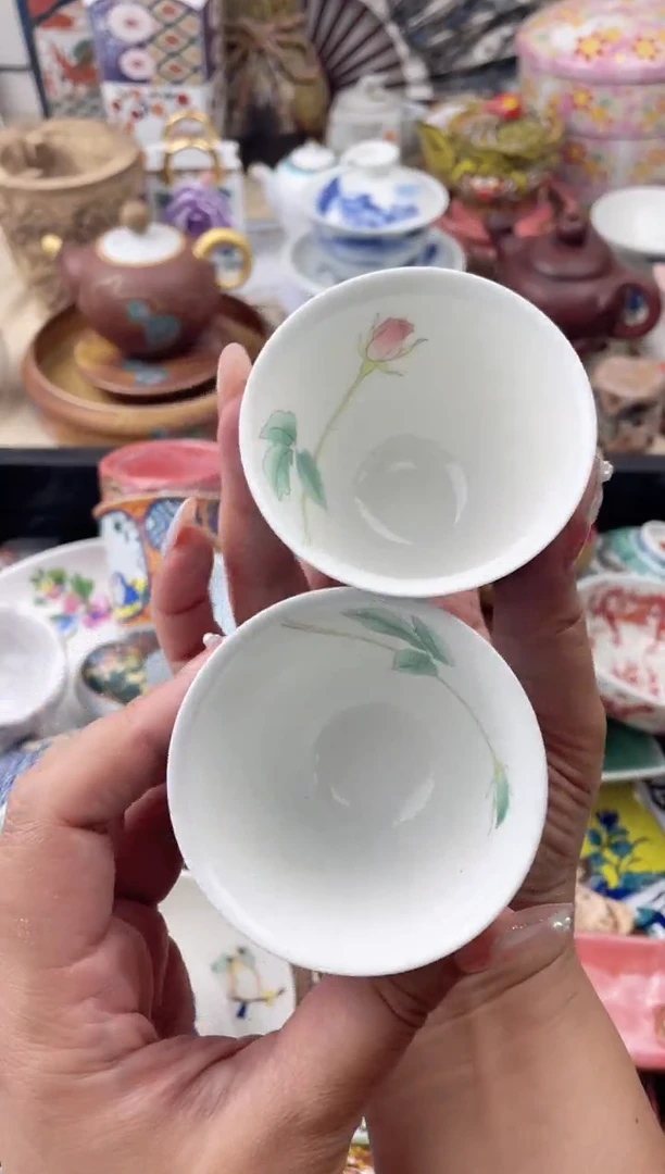 瓷片两只默认微瑕,看清尺寸品相再拍