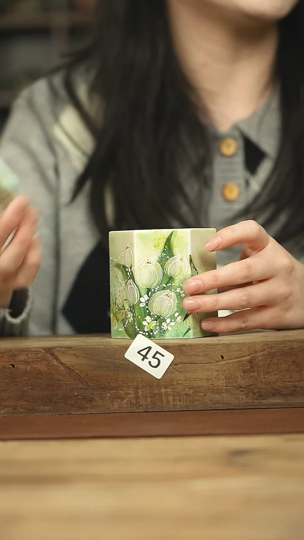 设计师手作款 十七手绘茶叶罐