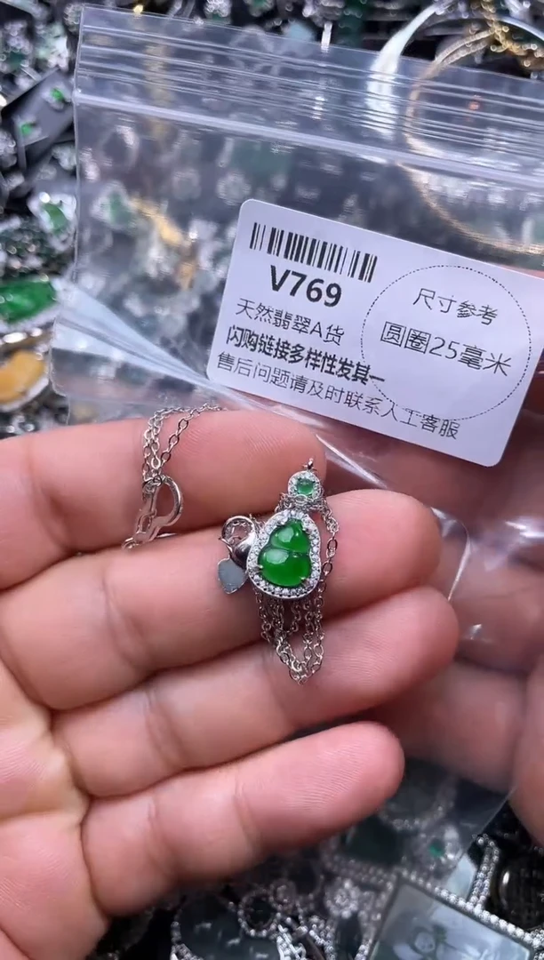 【闪购商品】翡翠颈饰未镶嵌V769项链