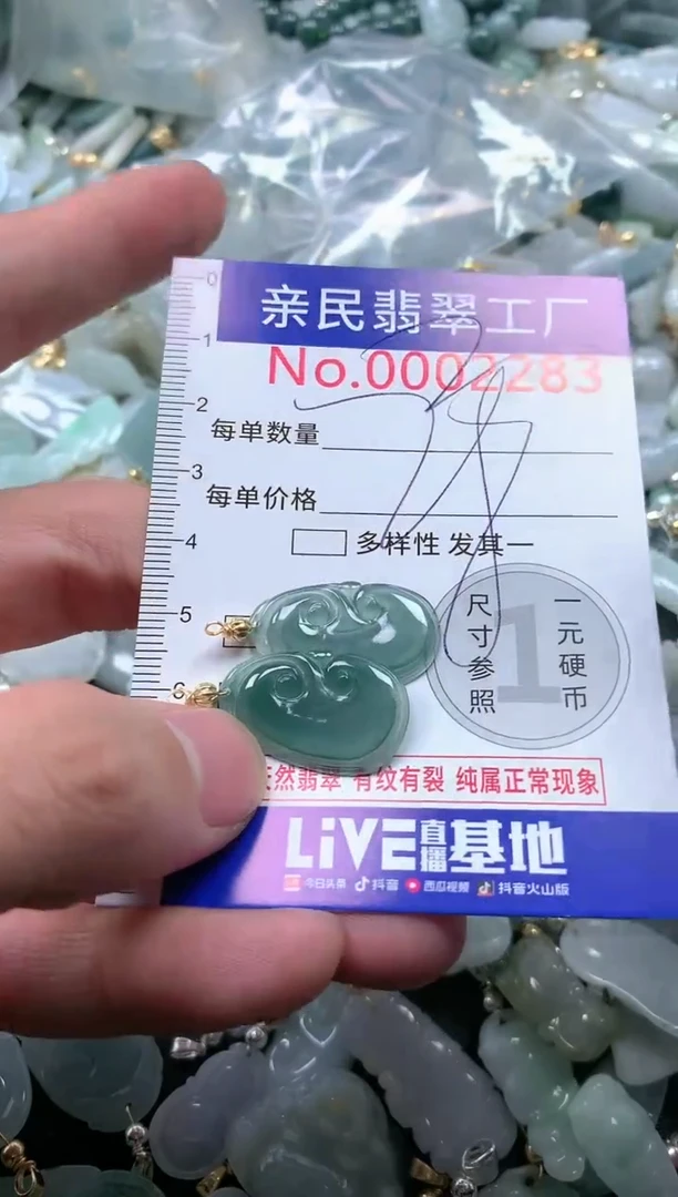 【闪购商品】翡翠吊坠(不含链)未镶嵌2283多样性发一单（一单2个