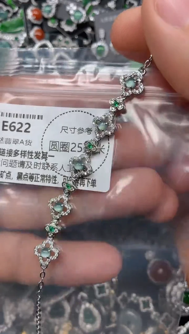颈饰未镶嵌翡翠E622手链