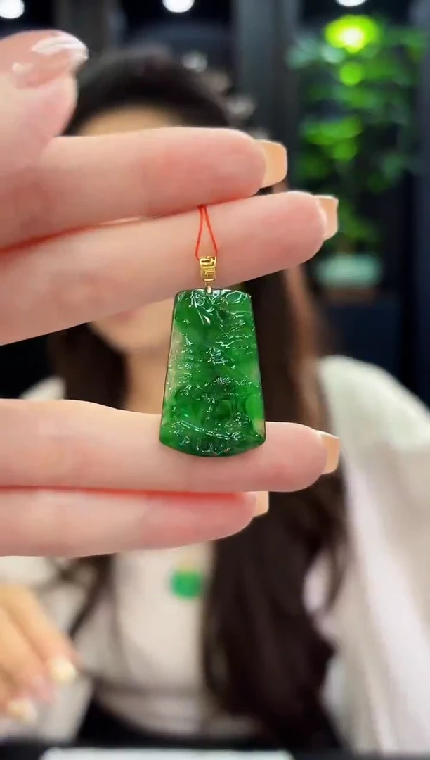 吊坠(不含链)18K金镶嵌翡翠 缅料A货/支持复检/一件