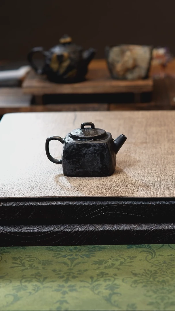 中式归玉堂冰碛岩重工雕刻小四方佛