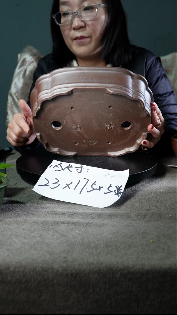 宜兴紫砂花盆小盆